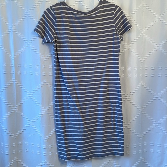 H&M Basics V Neck Striped T Shirt Dress - Picture 3 of 4